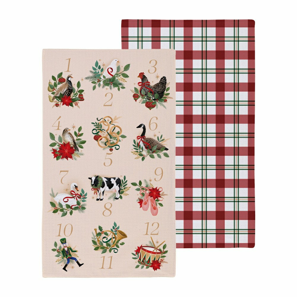 Snowbirds Drinkware Gift Set Ceramic Cup and Kitchen Towel, 12oz, 18"  | Plow & Hearth