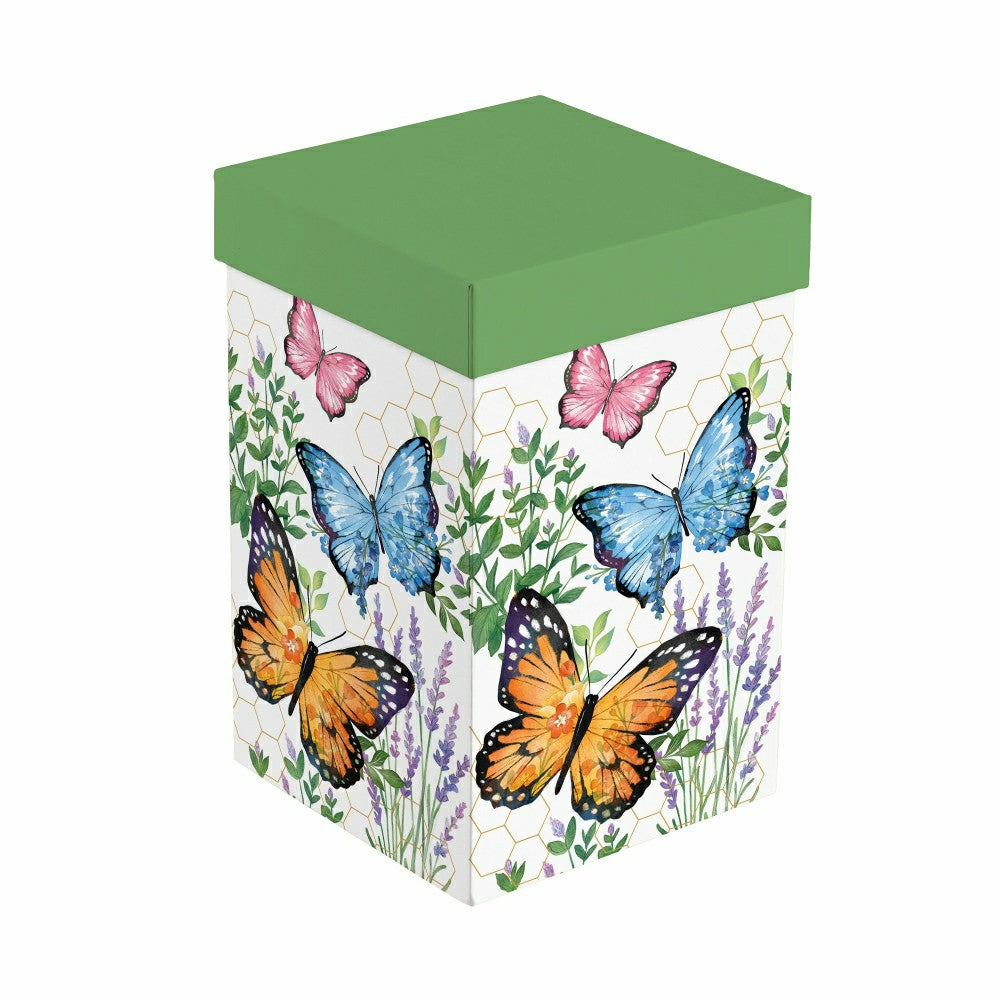 Cottage Garden Ceramic Perfect Cup, Butterfly, 17oz, Gift Box | Plow & Hearth