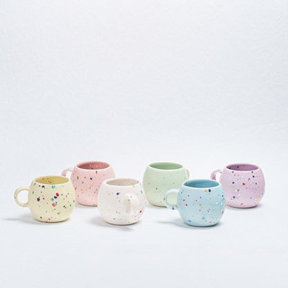 White Ball Stoneware Ceramic Mug, 8.5oz | Plow & Hearth