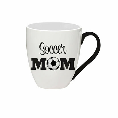 Red, White, & Bloom Sports Coffee Cup Ceramic Cup O' Java, Soccer Mom, | Plow & Hearth