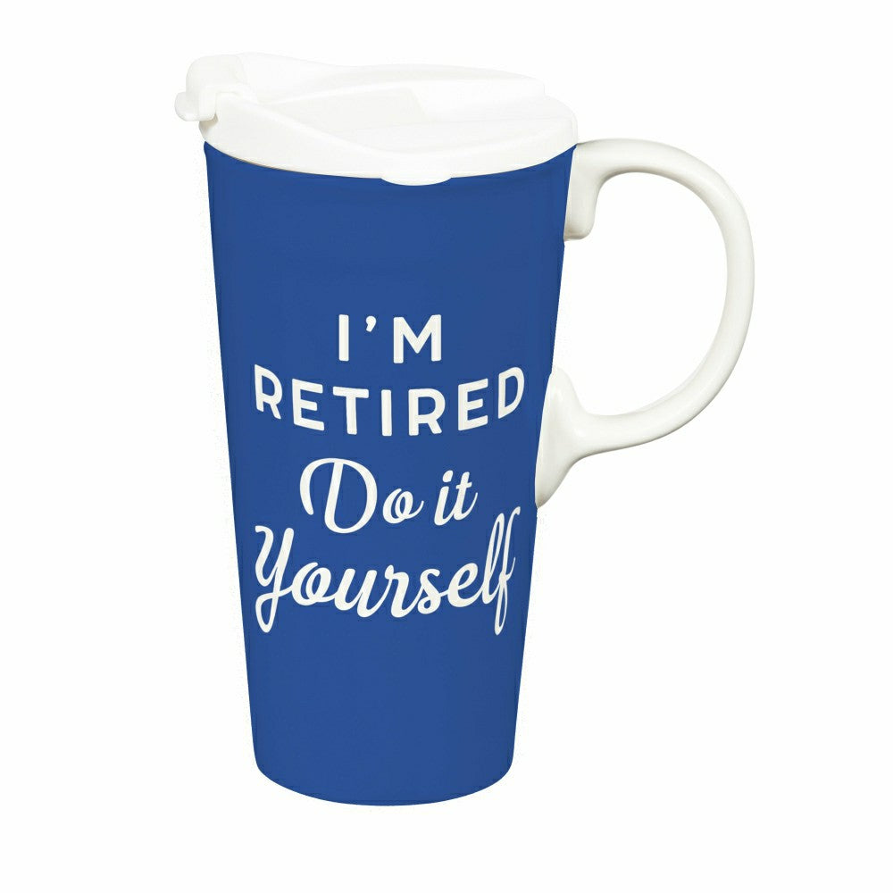 Ceramic Perfect Cup, I'm Retired Do It Yourself, 17oz, Gift Box | Plow & Hearth