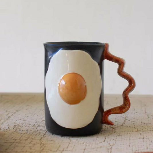 Set of 4 Ceramic Mugs - Bacon And Eggs | Plow & Hearth