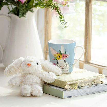 Hop Into Spring Drinkware Gift Set Ceramic Flare Cup and Plush, Hello  | Plow & Hearth