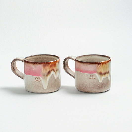 Cat Mom & Dad Mugs, 12.2oz, Set of 2 | Plow & Hearth