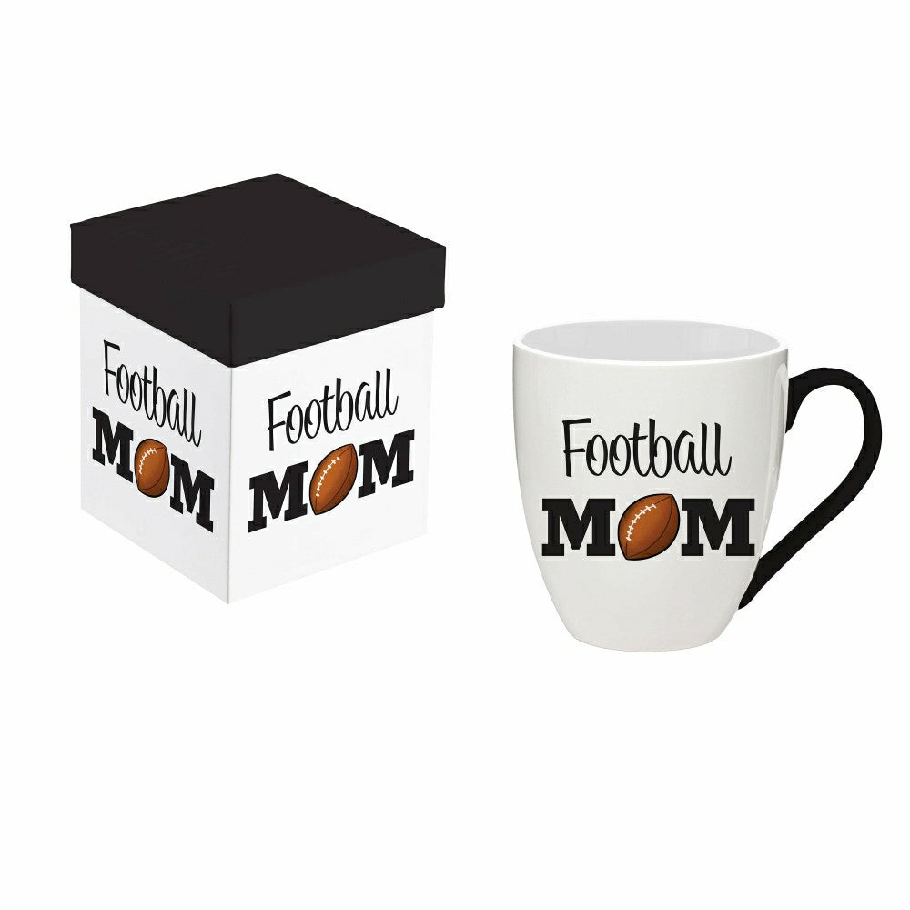 Red, White, & Bloom Sports Coffee Cup Ceramic Cup O' Java, Football Mo | Plow & Hearth