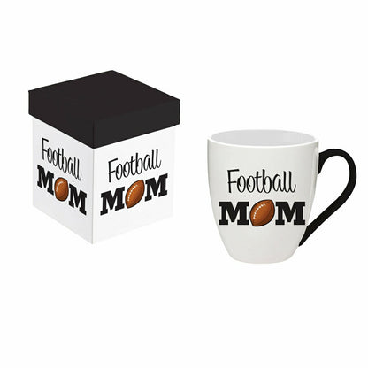 Red, White, & Bloom Sports Coffee Cup Ceramic Cup O' Java, Football Mo | Plow & Hearth