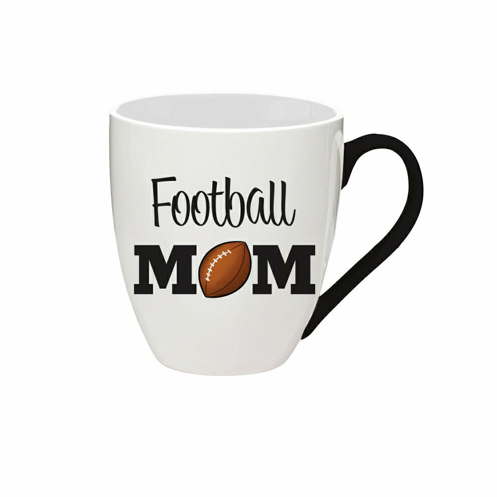 Red, White, & Bloom Sports Coffee Cup Ceramic Cup O' Java, Football Mo | Plow & Hearth