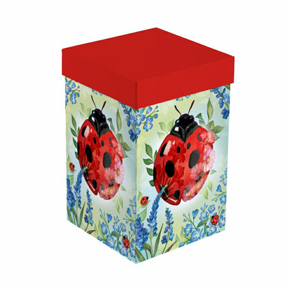 Cottage Garden Ceramic Perfect Cup, Lady Bug, 17oz, Gift Box | Plow & Hearth
