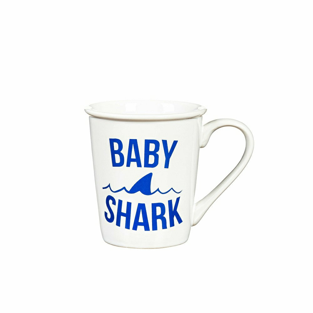 Daddy and Me Drinkware Gift Sets Ceramic Cup O' Java, Daddy Shark/Baby | Plow & Hearth