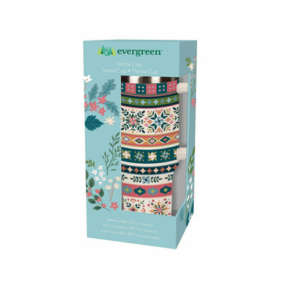 Bursting Blossoms Diamond Tapestry Tumbler Stainless-Steel Trenta Cup  | Plow & Hearth