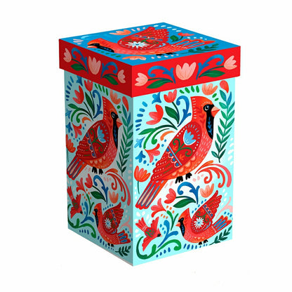Folk Cardinal Ceramic Perfect Cup, 17oz, Gift Box | Plow & Hearth