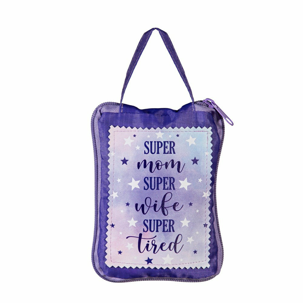 Super Mom Super Wife Super Tired Ceramic Perfect Cup and Compact Tote  | Plow & Hearth