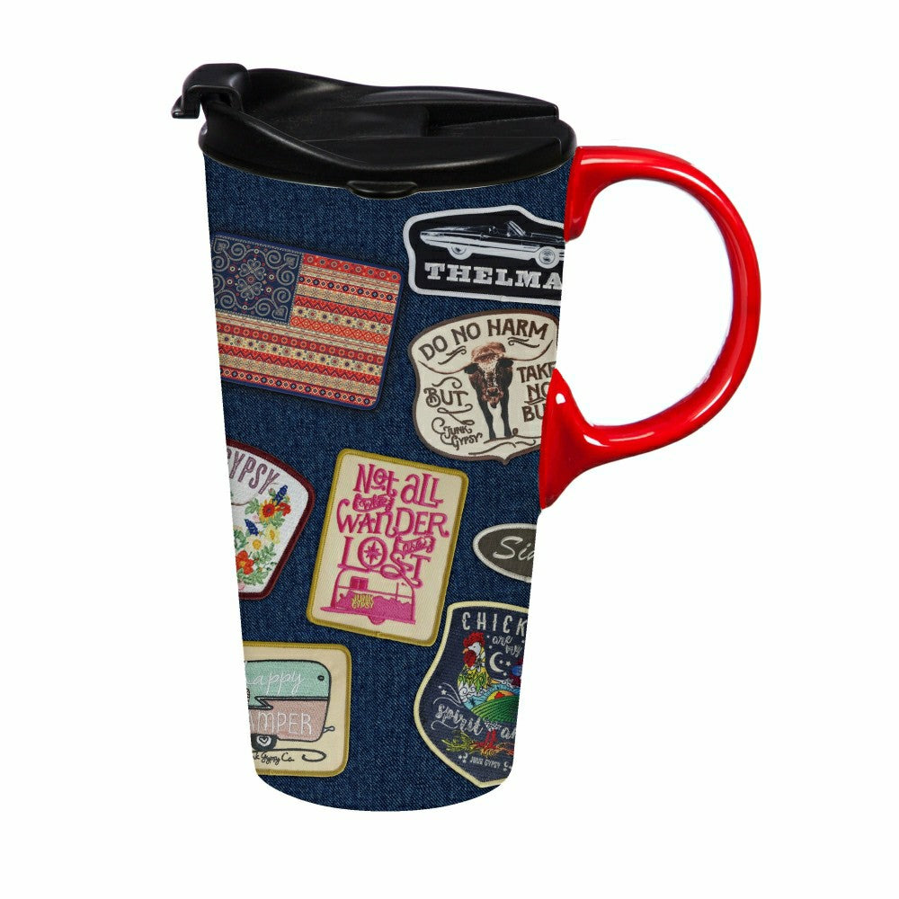 American BOHO By JG, Ceramic Perfect Cup, 17oz | Plow & Hearth