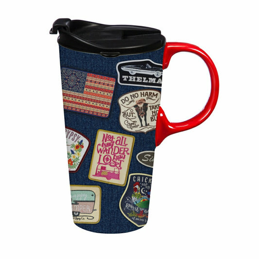 American BOHO By JG, Ceramic Perfect Cup, 17oz | Plow & Hearth