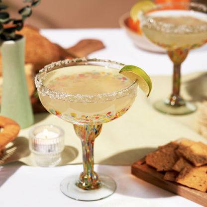 Segunda Vida Artistico Margarita Glasses | Plow & Hearth