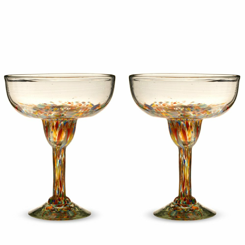 Segunda Vida Artistico Margarita Glasses | Plow & Hearth