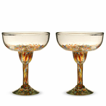 Segunda Vida Artistico Margarita Glasses | Plow & Hearth