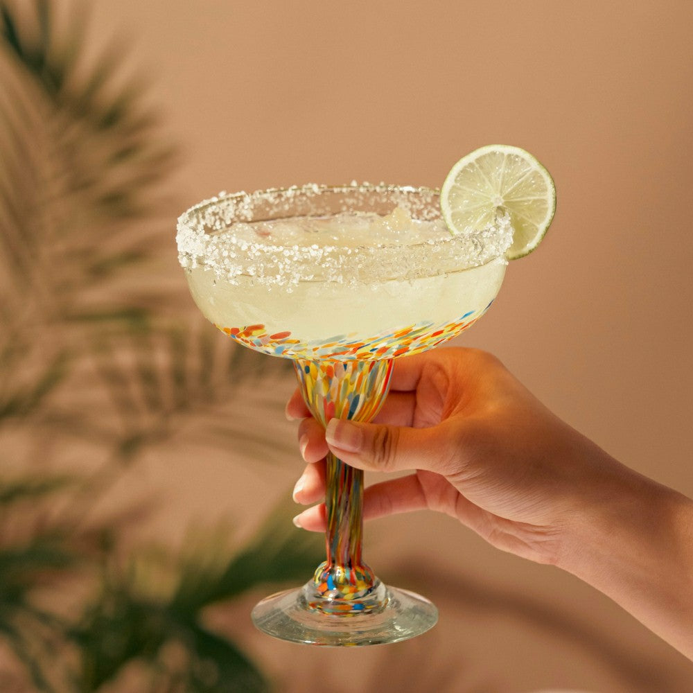 Segunda Vida Artistico Margarita Glasses | Plow & Hearth