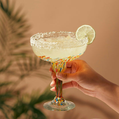 Segunda Vida Artistico Margarita Glasses | Plow & Hearth