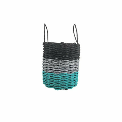 Authentic Maine Lobster Rope Storage Basket Teal, Gray, Black | Plow & Hearth