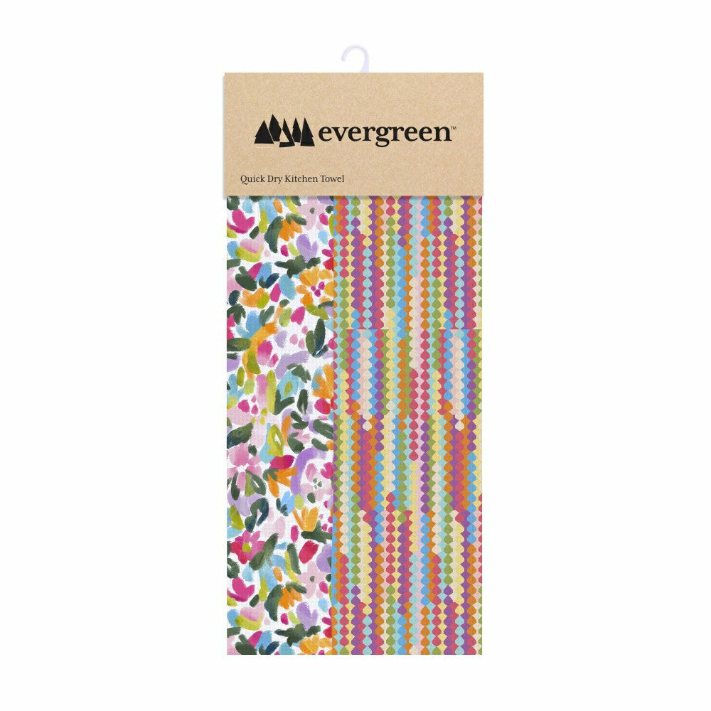 Hop Into Spring Kitchen Towel Quick Dry Waffle Weave Double-Sided, In  | Plow & Hearth