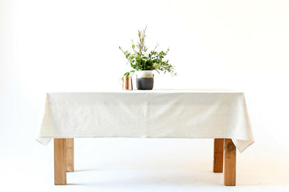 Neutral Linen Tablecloth | Plow & Hearth