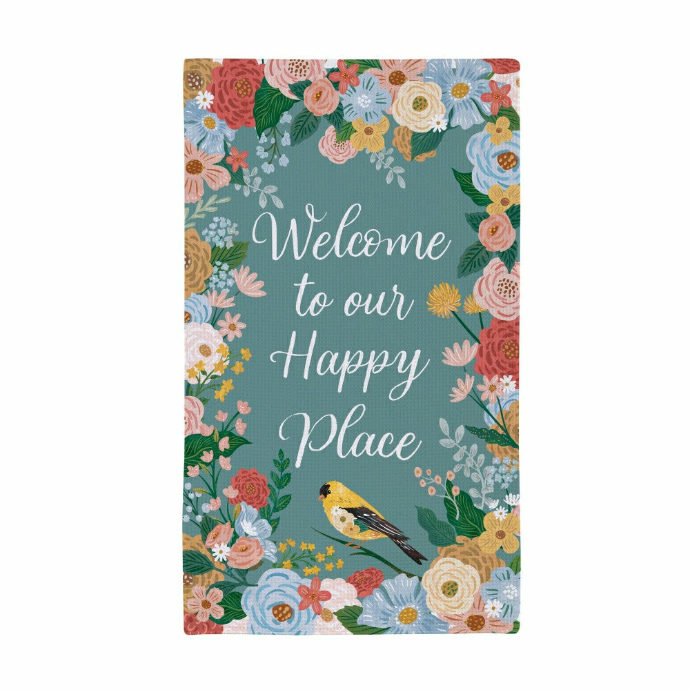 Cottage Garden Kitchen Towel Quick Dry Waffle Weave Double-Sided, Home | Plow & Hearth