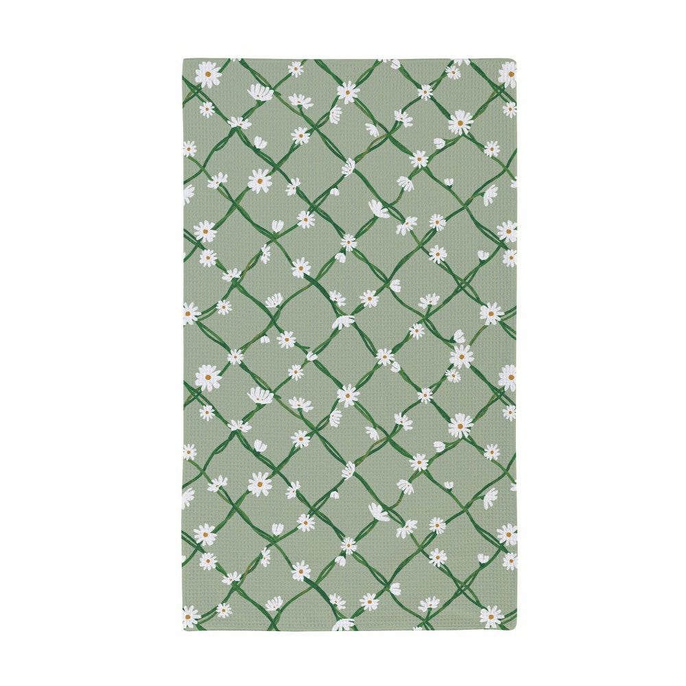Cottage Garden Kitchen Towel Quick Dry Waffle Weave Double-Sided, Home | Plow & Hearth