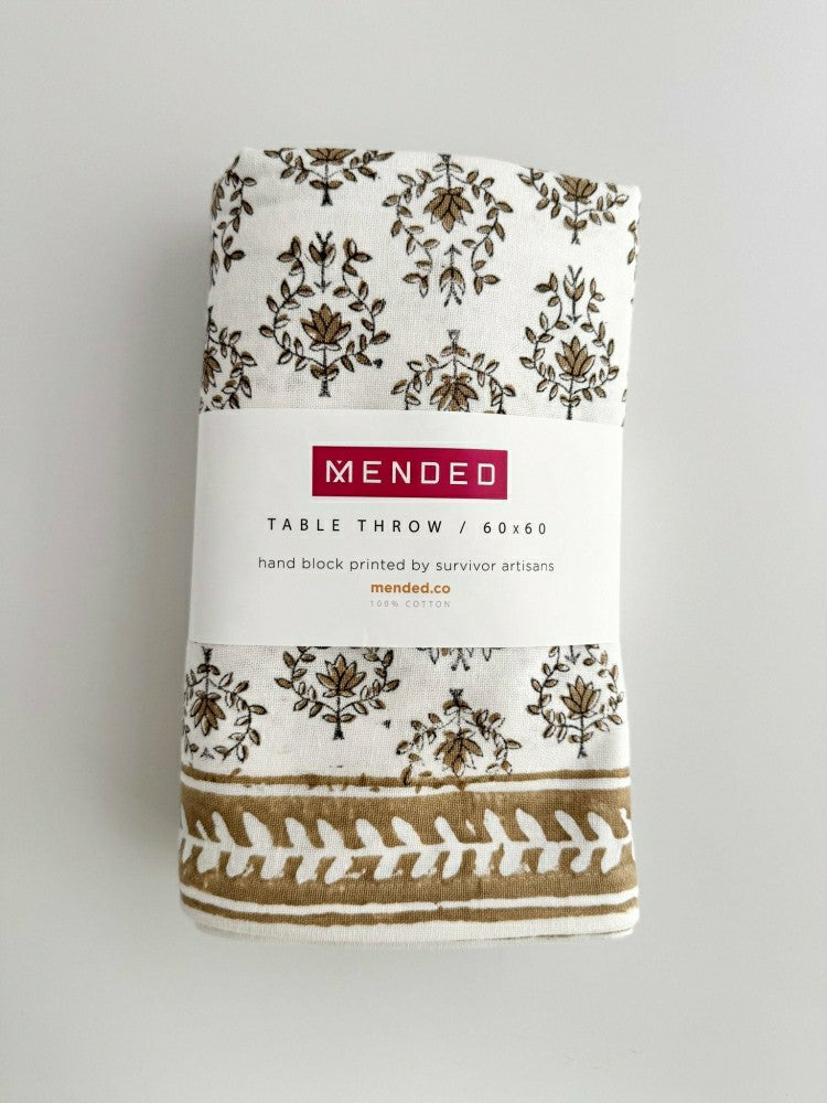 Lotus Table Throw | Plow & Hearth