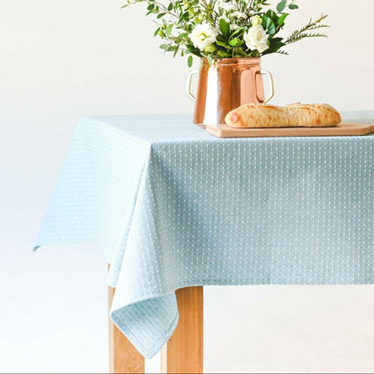 Blue Dotted Tablecloth | Plow & Hearth
