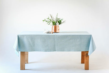 Blue Dotted Tablecloth | Plow & Hearth