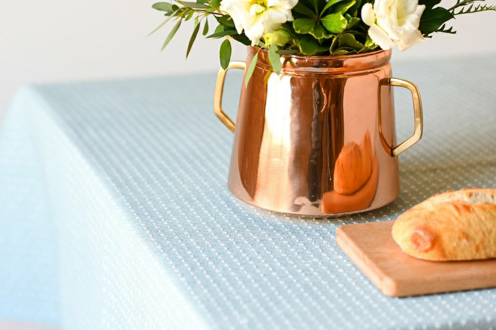 Blue Dotted Tablecloth | Plow & Hearth