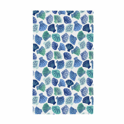 Seaside Retreat Kitchen Towel Quick Dry Waffle Weave Double-Sided, 30" | Plow & Hearth
