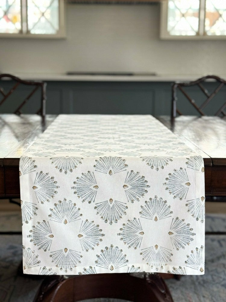 Peacock Paradise Table Runner | Plow & Hearth