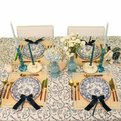 Eleanor Royal Blue Tablecloth | Plow & Hearth