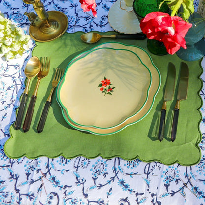 Eleanor Royal Blue Tablecloth | Plow & Hearth