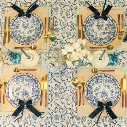 Eleanor Royal Blue Tablecloth | Plow & Hearth