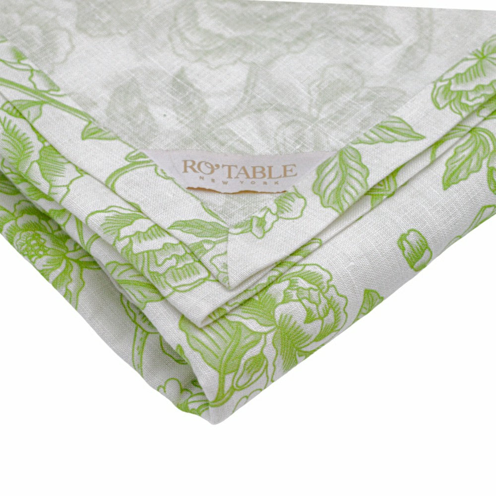Ivory Flora Parlour Tablecloth | Plow & Hearth