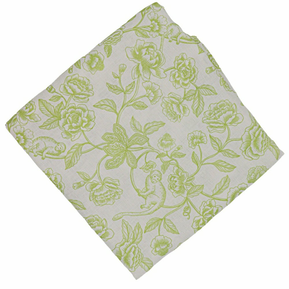 Ivory Flora Parlour Tablecloth | Plow & Hearth