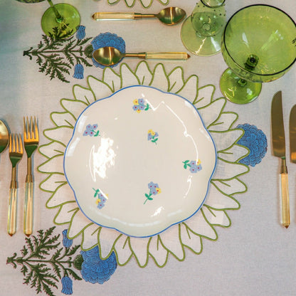 Toile de Blu Hortensia Tablecloth | Plow & Hearth