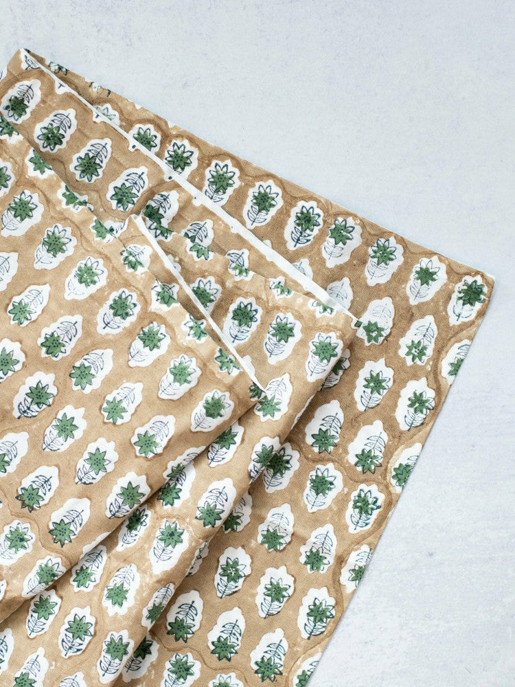 Table Throw (Ivory) - Poinsettia - Midnight, Chai, & Sage | Plow & Hearth