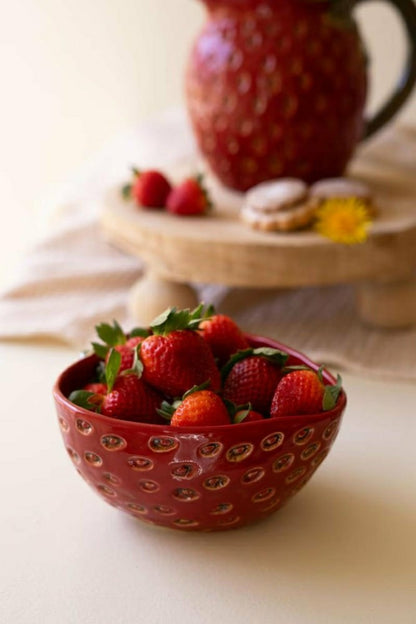 Ceramic Strawberry Bowl | Plow & Hearth