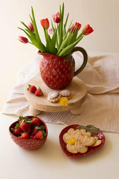 Ceramic Strawberry Bowl | Plow & Hearth