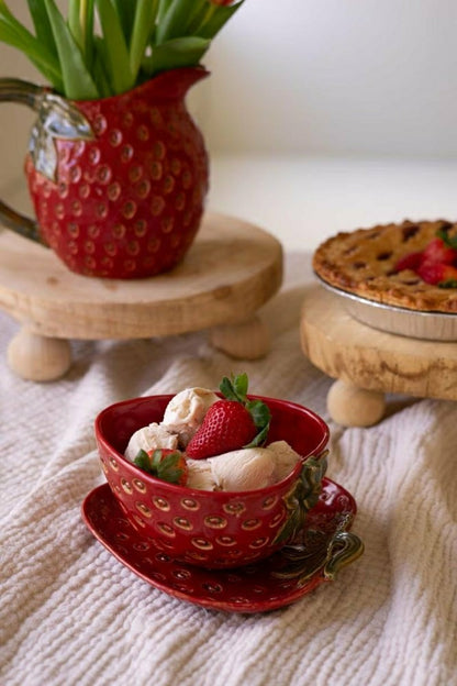 Ceramic Strawberry Bowl | Plow & Hearth