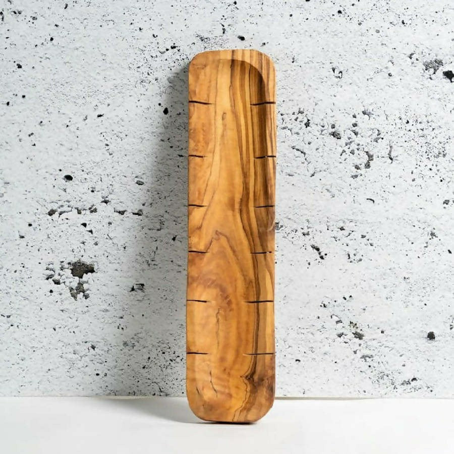 Olive Wood Bread Slicing Board | Plow & Hearth