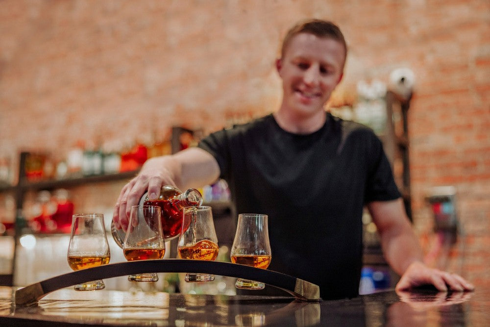 Lowlands Whiskey Flight Glencairn® Glass Tasting Set | Plow & Hearth