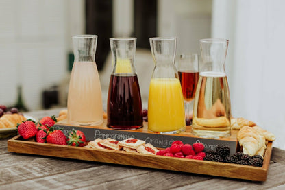 Cava Wine Tasting Kit with 4 Glass Carafes | Plow & Hearth