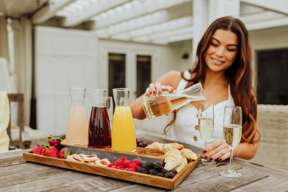 Cava Wine Tasting Kit with 4 Glass Carafes | Plow & Hearth