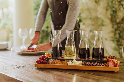 Cava Wine Tasting Kit with 4 Glass Carafes | Plow & Hearth