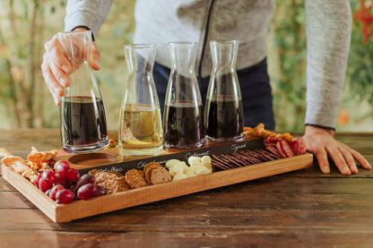 Cava Wine Tasting Kit with 4 Glass Carafes | Plow & Hearth